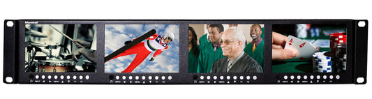 Marshall ML-454-V2 Quad 4.5" Screens Rackmountable Monitor with HDMI, 3G-SDI, and Composite Inputs