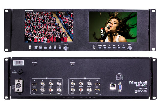 Marshall ML-503 - Triple 5" Rackmountable Monitor with HDMI and 3G-SDI inputs