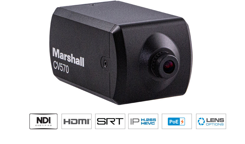 CV570 Miniature POV Camera NDI HX3 and HDMI