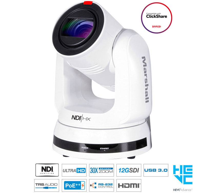 CV730-NDIW 30x UHD60 NDI® PTZ Camera – Pro AV Supplies